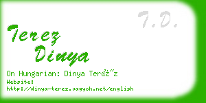 terez dinya business card